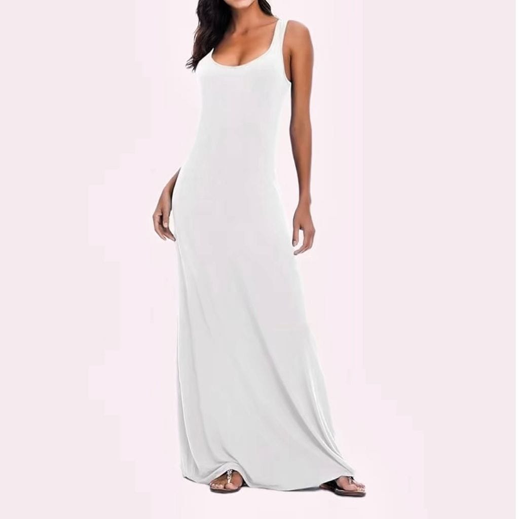 Maxi vestido blanco de Amazon