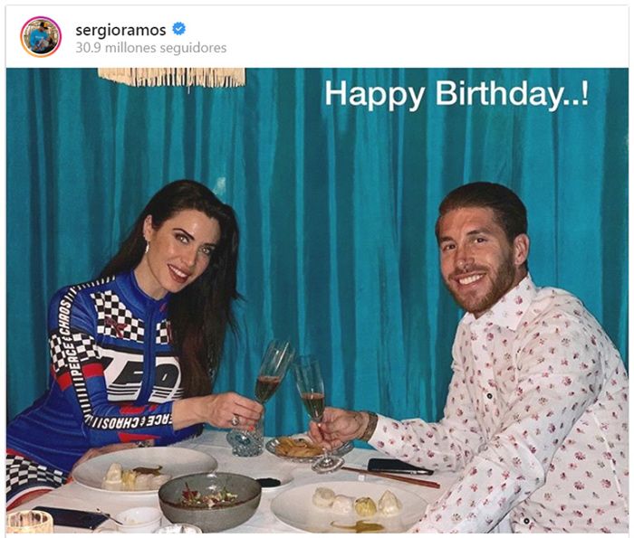 Sergio Ramos se pone romántico en el cumpleaños de Pilar Rubio