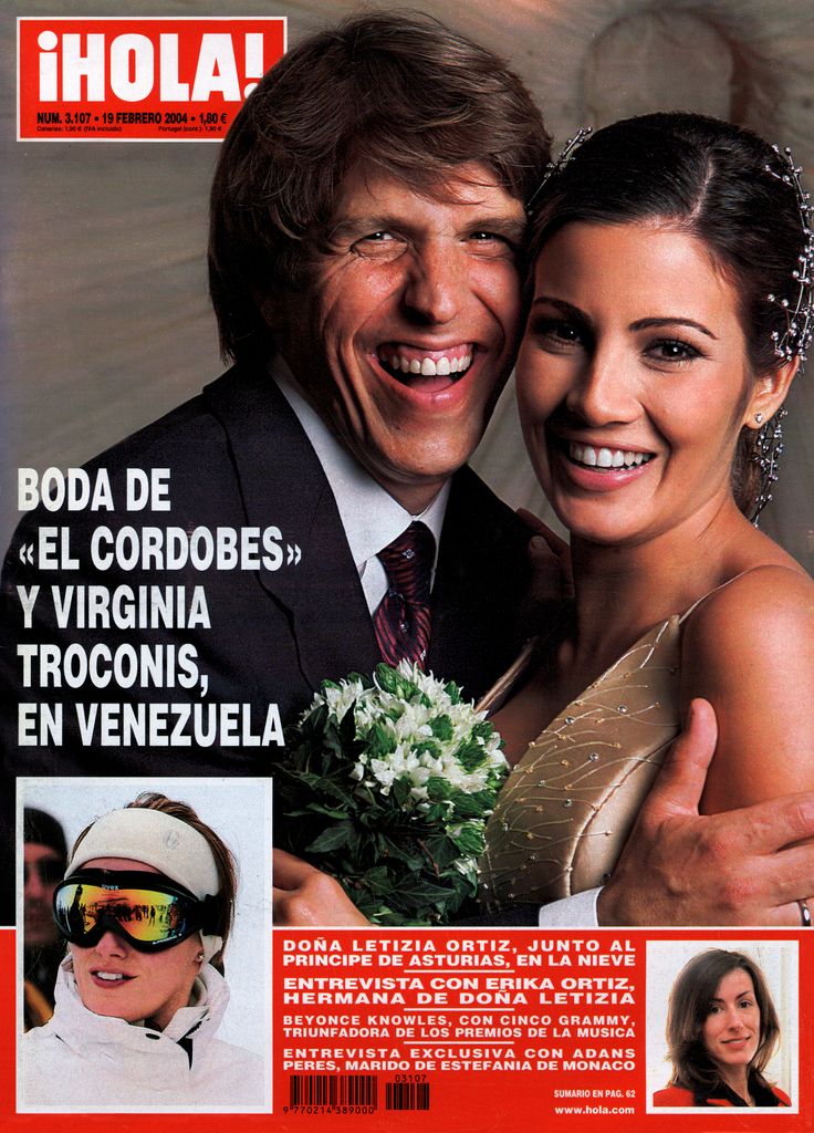 Portada de ¡HOLA! de la boda de Virginia Troconis y Manuel Díaz El Cordobés