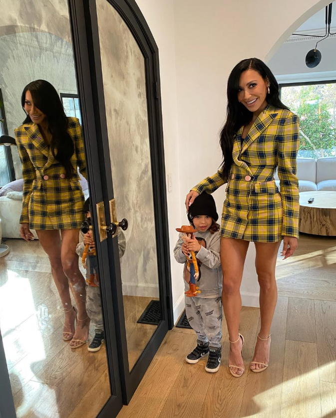 Naya Rivera y su hijo, Josey, en 2020