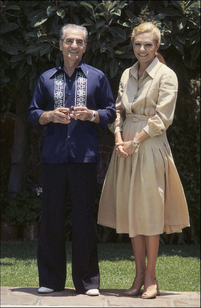 El Shah y Farah Diba en el exilio