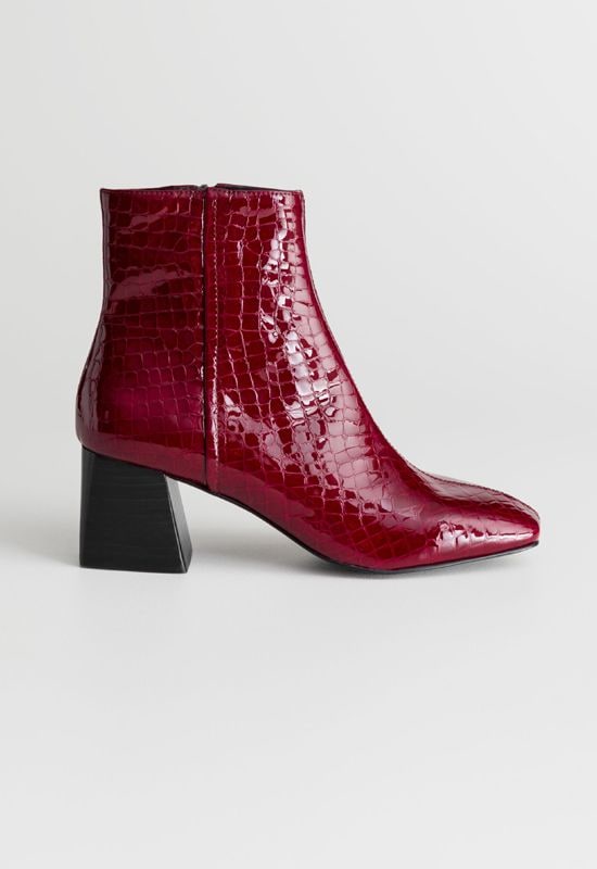 botines rojo