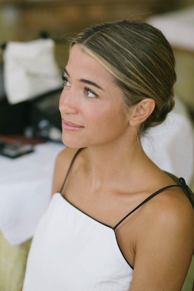 María maquillada por María Orbai