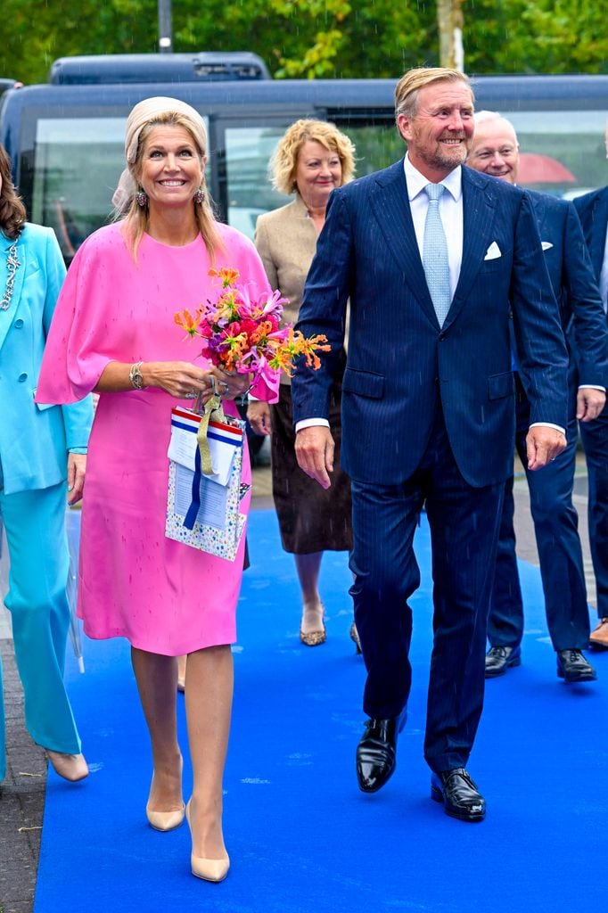 La reina de Máxima de Holanda en su visita, junto al rey, a Flevoland