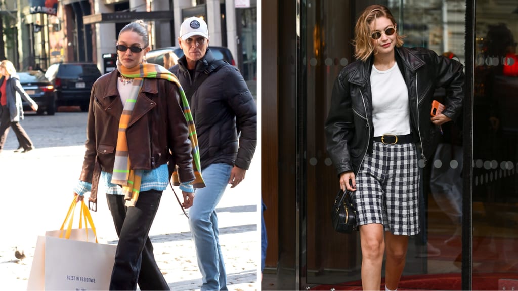 Gigi Hadid, experta en usar estampados. 