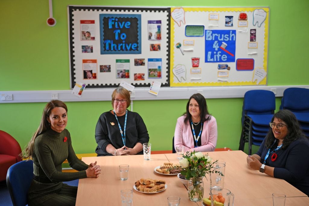 La princesa de Gales ha sido patrona de la galardonada organización benéfica británica Alianza para la Salud Mental Materna (MMHA) desde 2022