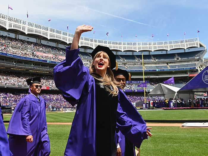 Taylor Swift en la Universidad de Nueva York 