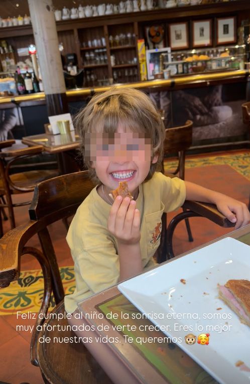 Así ha felicitado la 'influencer' a su hijo mayor