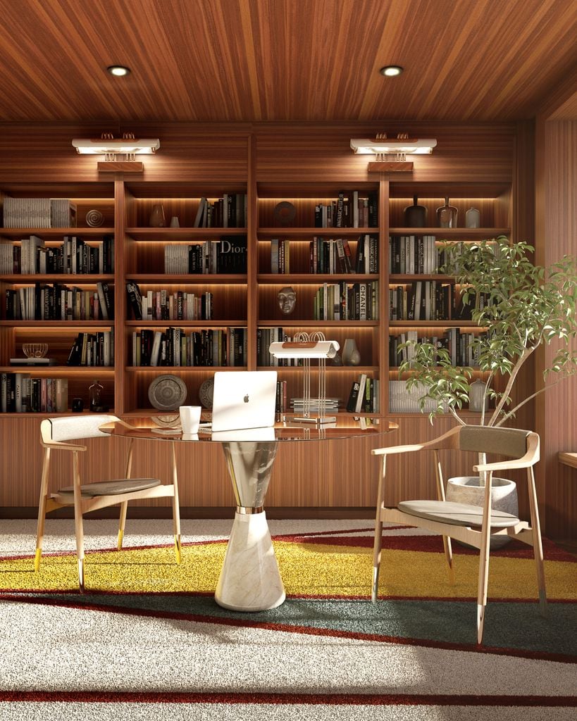 Librería de madera 