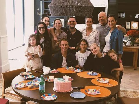 Demi Moore y Bruce Willis en familia