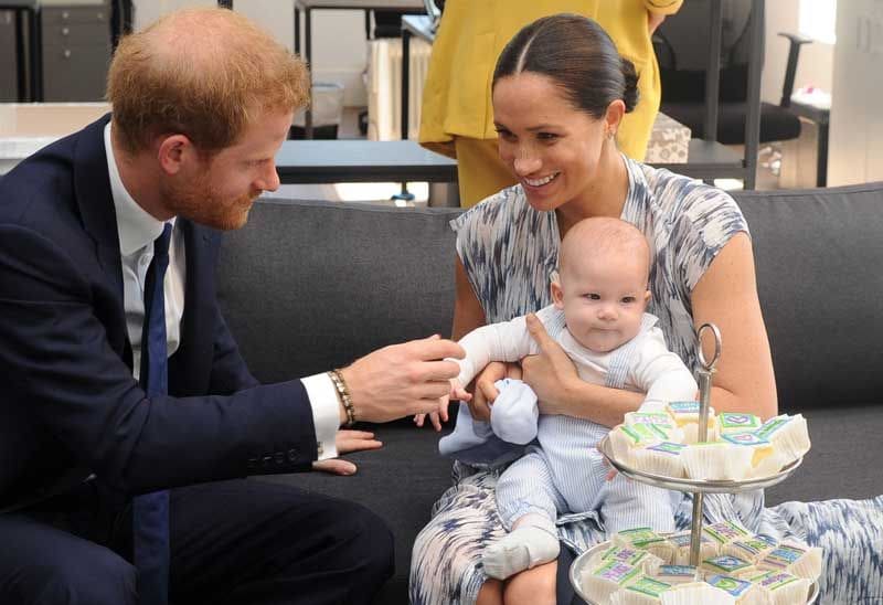 Archie, el príncipe Harry y Meghan Markle