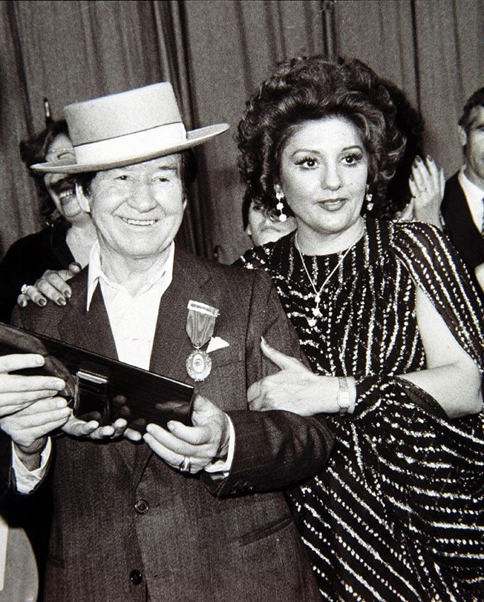 Dolores Abril y Juanito Valderrama
