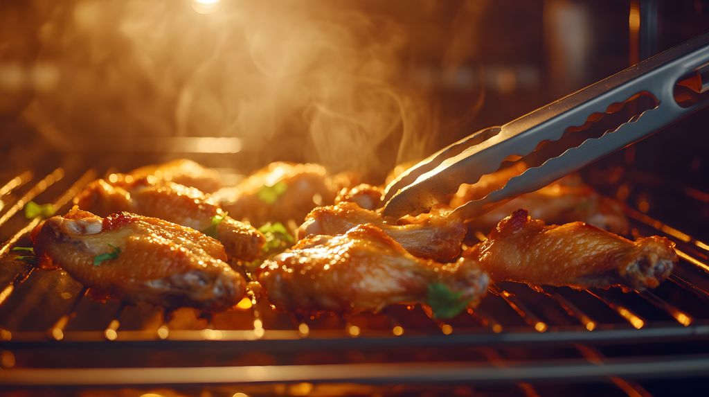El control del tiempo y la temperatura es esencial para conseguir el mejor resultado para nuestras alitas de pollo.