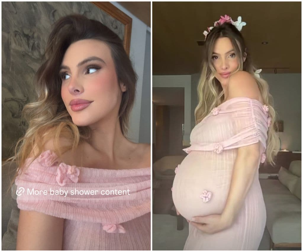 Lele Pons lució hermosa con un vestido rosa con flores 3D.