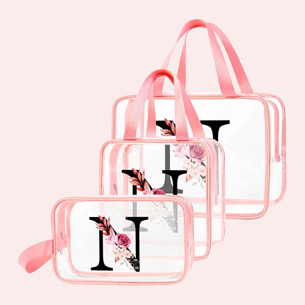 Transparente Neceser Mujer con Letras Personalizadas AMAZON
