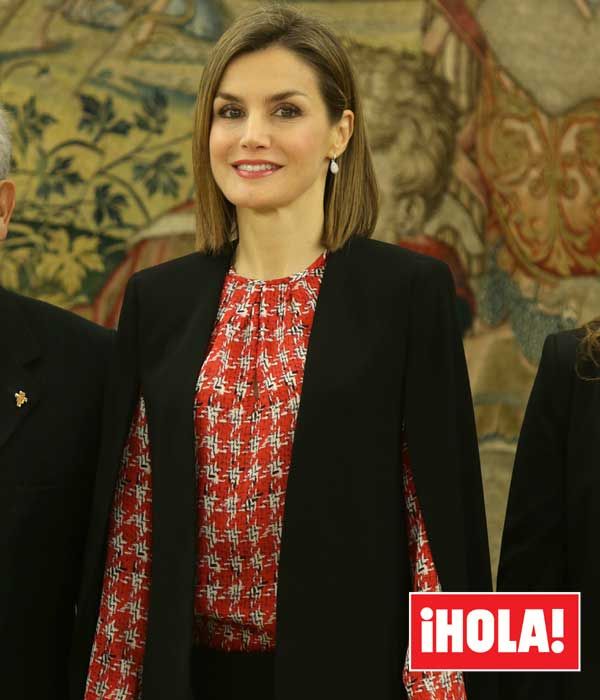 Doña Letizia ha recibido en el Palacio de la Zarzuela a una representación de la Fundación Secretariado Gitano y a la Junta Directiva de la Plataforma de Organizaciones de Infancia de España
