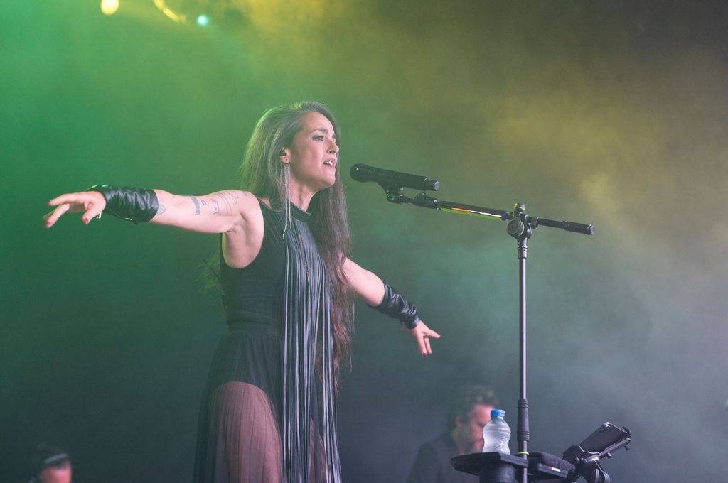 La artista, en uno de sus conciertos