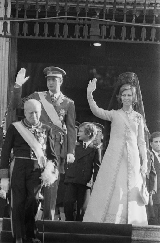 Don Juan Carlos y doña Sofía en Madrid