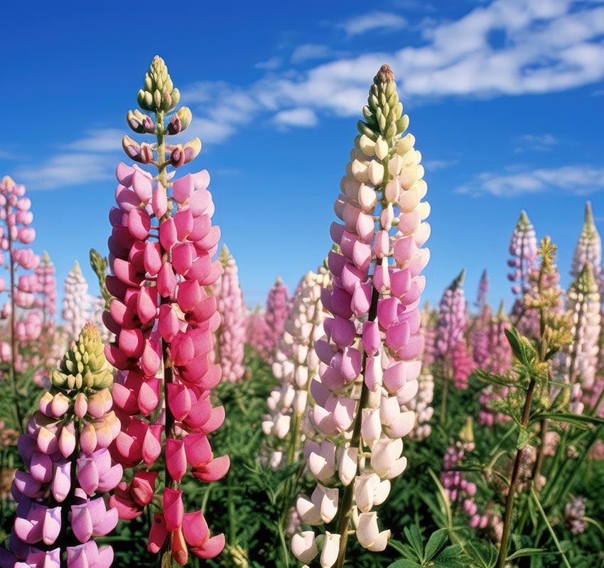 Flores de altramuces