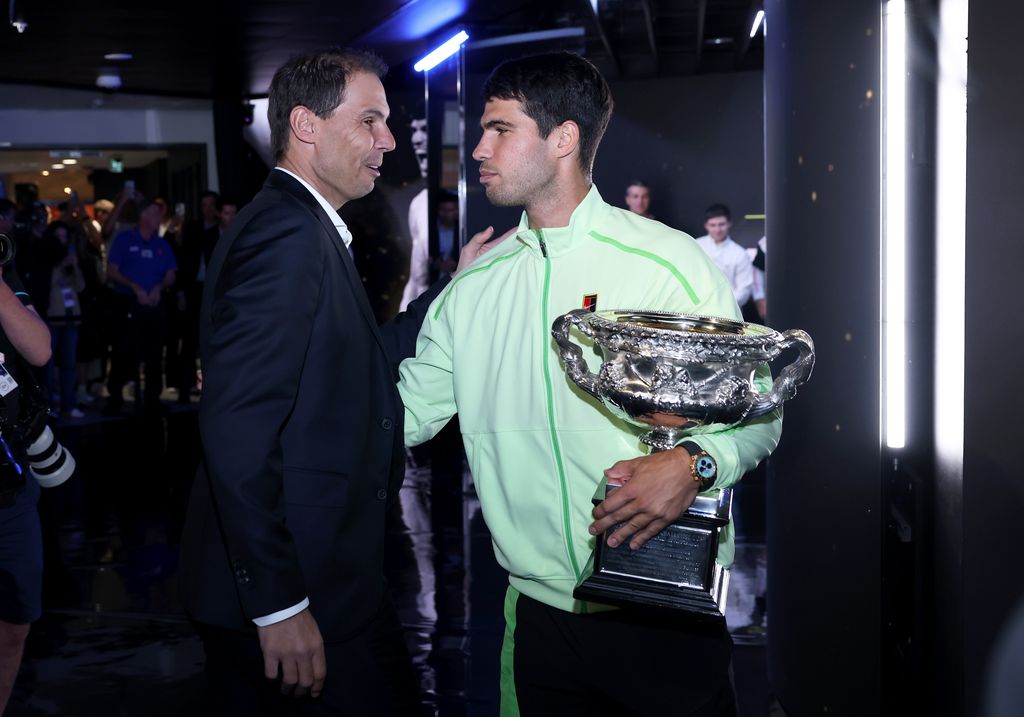 Nadal y Alcaraz, tras conquistar este último el Open de Australia