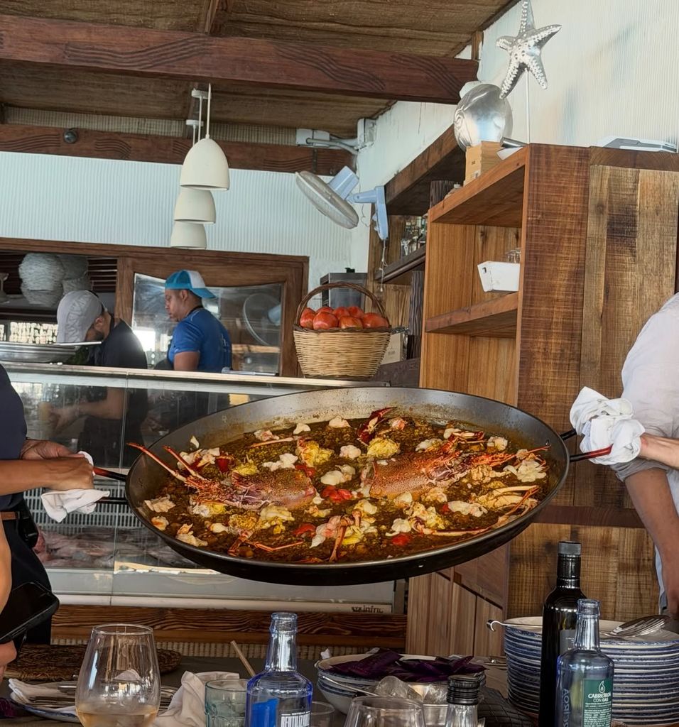 Una de las deliciosas comidas que tomó la familia.