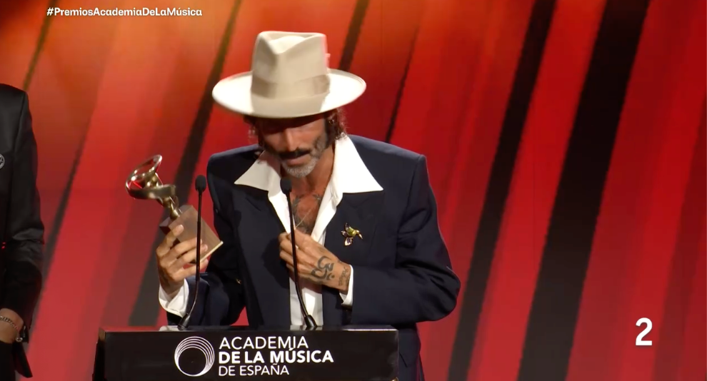 Leiva durante su discurso