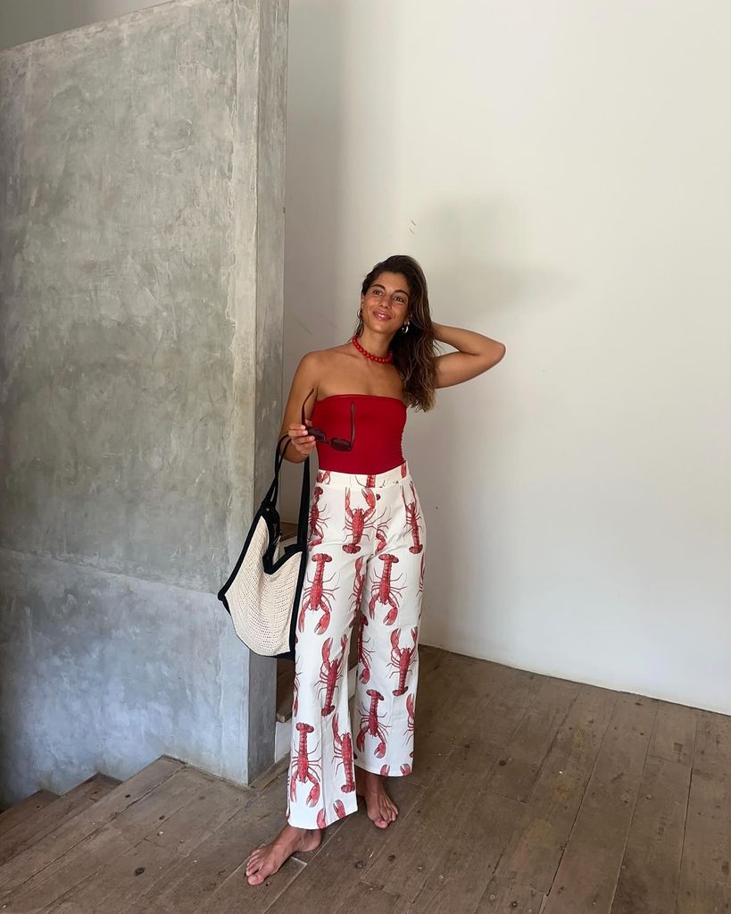 Street Style estampado langostas