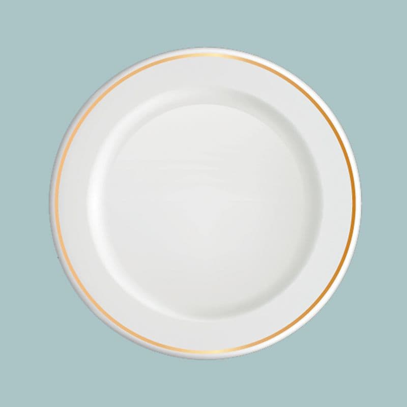 Vajilla de boda minimalista