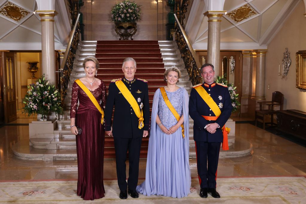 Los Reyes de Bélgica, Matilde y Felipe, junto a los nuevos Grandes Duques de Luxemburgo 