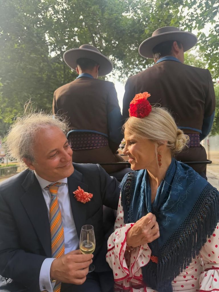 Eugenia y Narcís, disfrutando de la Feria de Abril