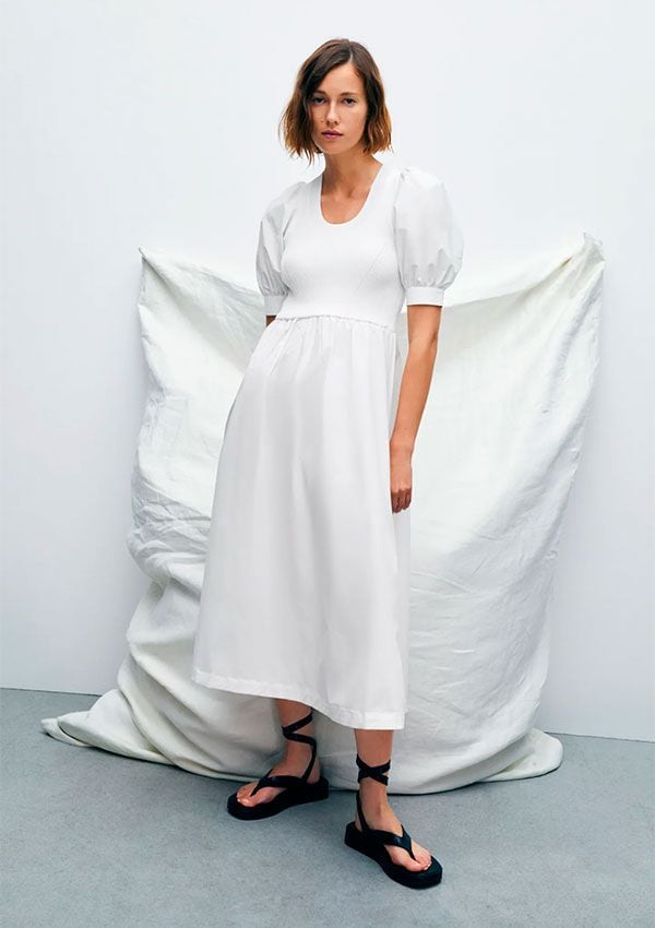 Vestido de punto combinado de Zara Limited