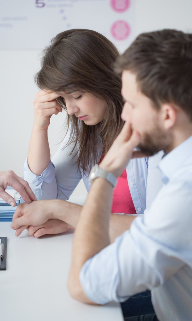 Pareja con problemas de fertilidad