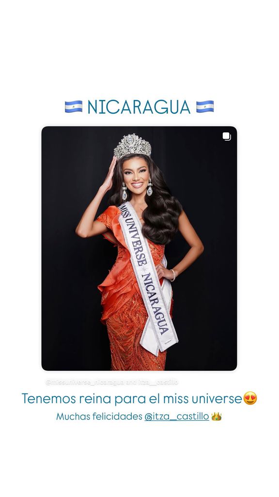 Sheynnis Palacios, Miss Universe 2023 y originaria de Nicaragua, felicitó a la nueva Miss Universe Nicaragua 2025