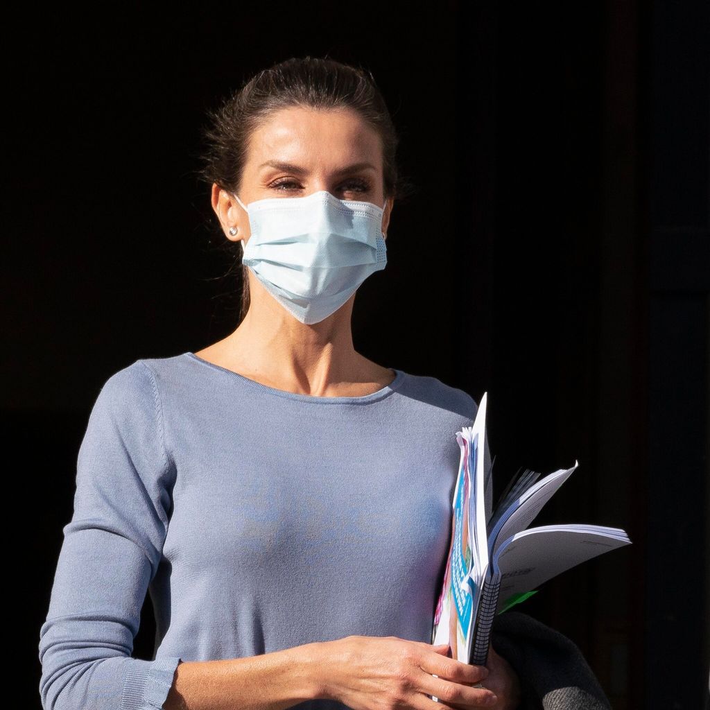 Queen Letizia Of Spain Arrives To A Meeting With UNICEF Spain