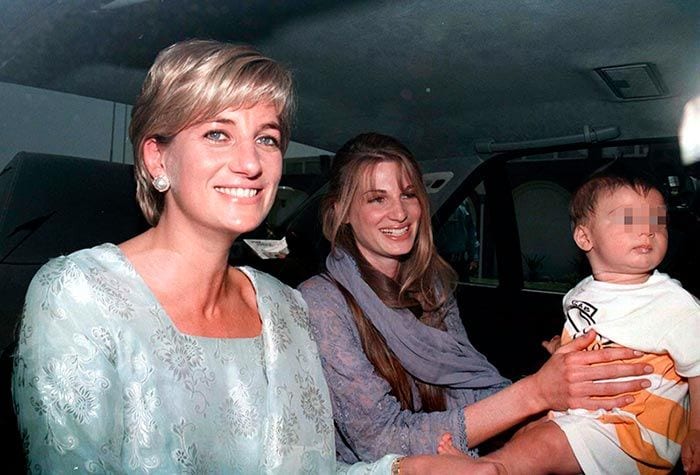 Jemima Khan y la princesa Diana de Gales