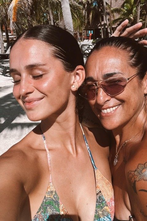 Marina Romero con su madre, Noemí