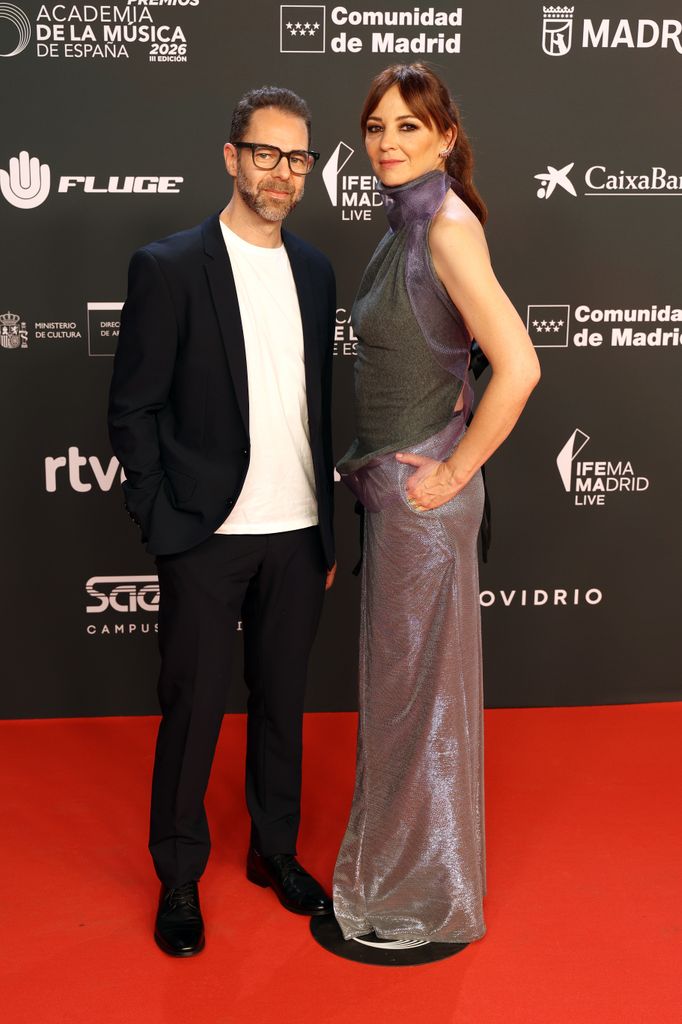 Leonor Watling y Leo Sidran en la gala de los Premios de la Academia de la Música