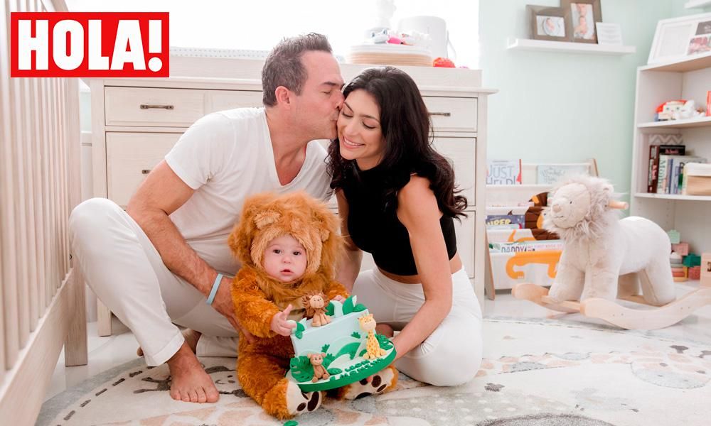 Carlos Calderón, Vanessa Lyon y su hijo, León
