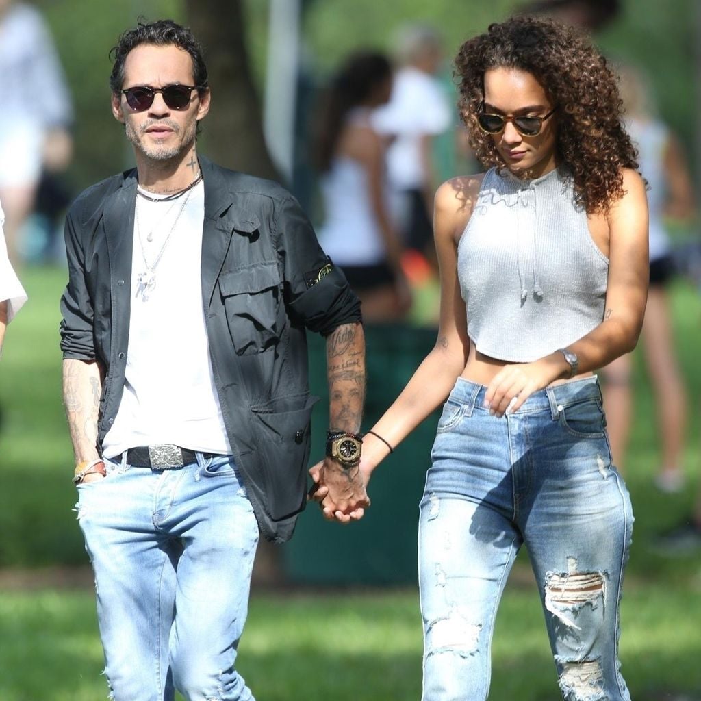 Marc Anthony and girlfriend