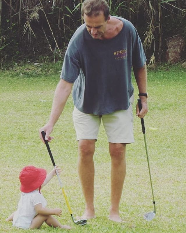 Alessandro Lequio y su hija