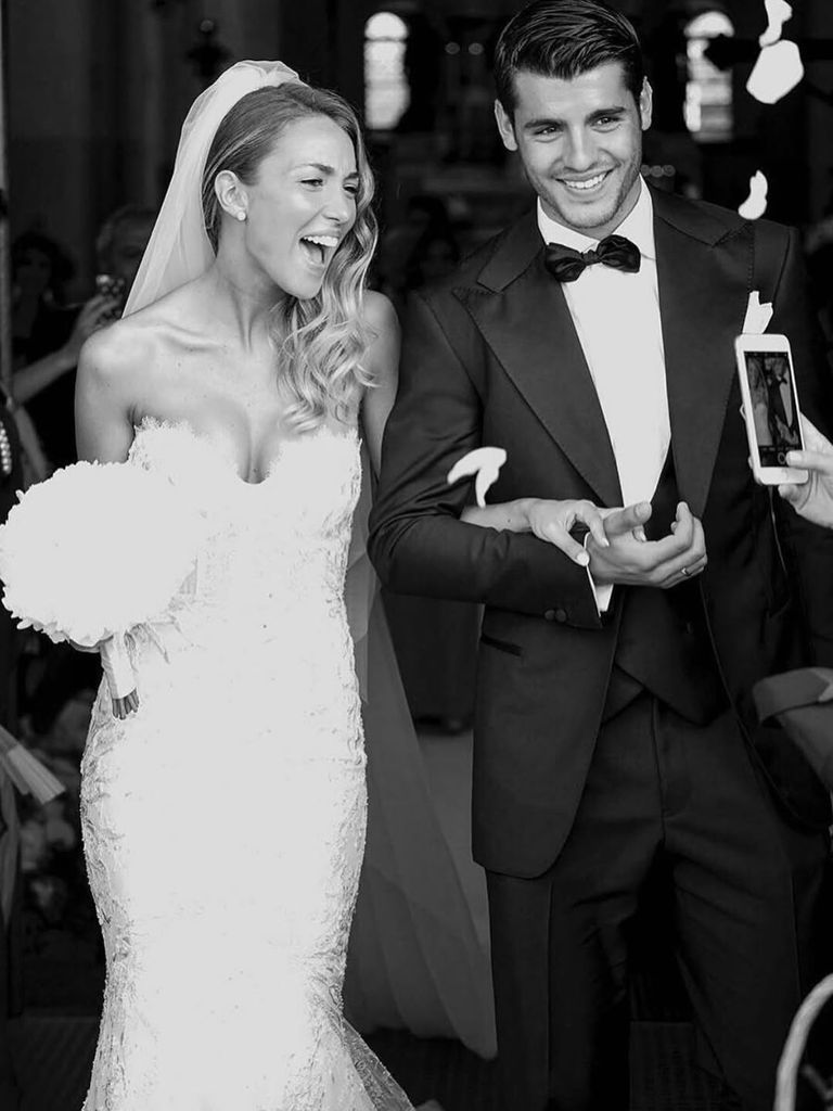 Alice Campello y Álvaro Morata, imagen de su boda hace ocho años