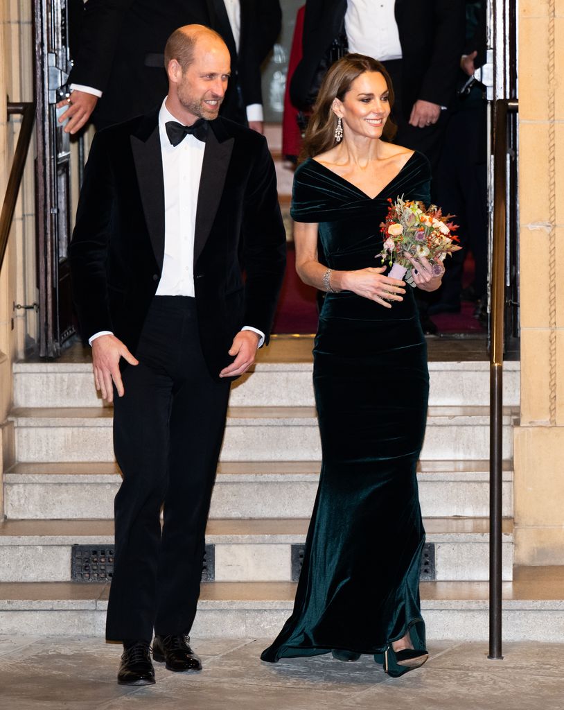 El príncipe William y Kate Middleton en Londres. 