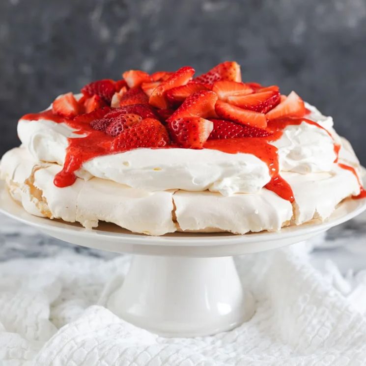 Tarta Pavlova.