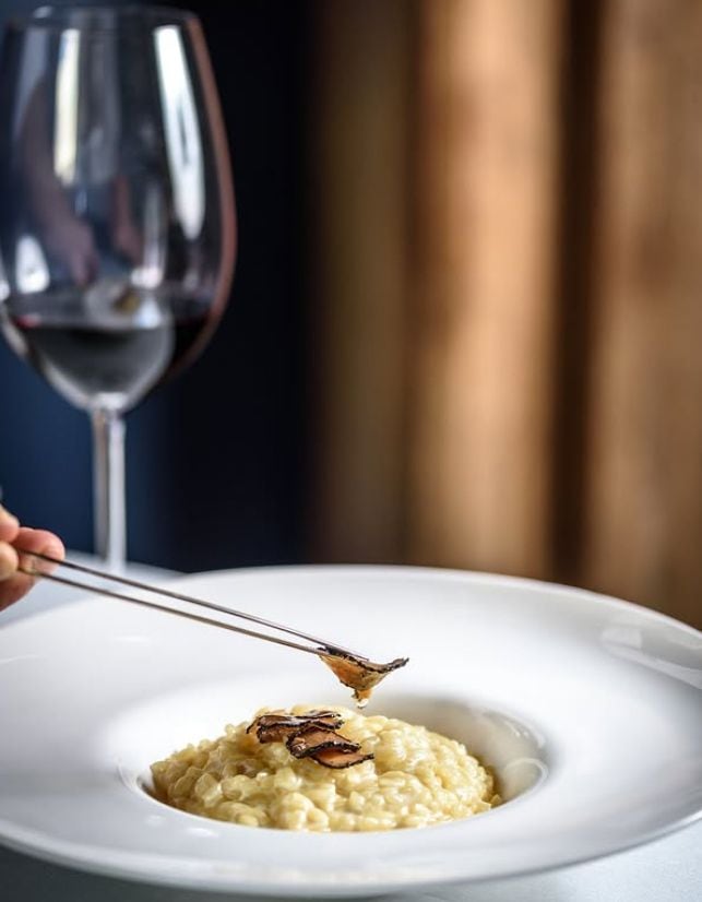 El risotto, uno de los platos emblemáticos de la carta del restaurante