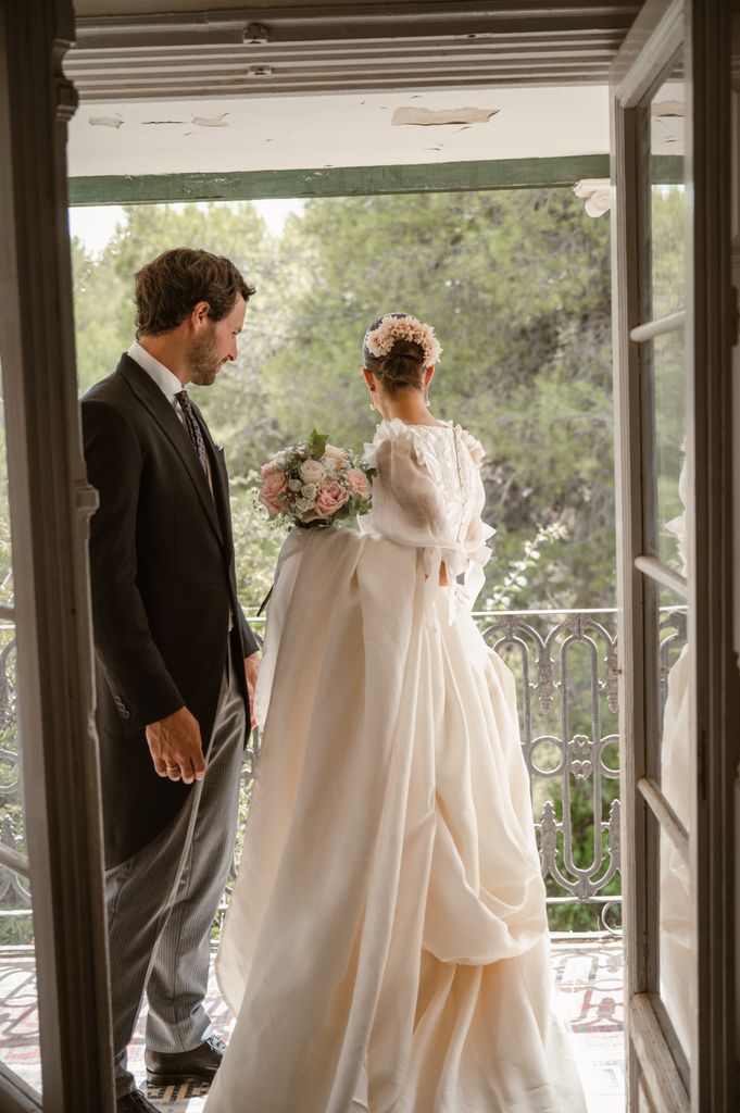 vestido de novia viral de su madre boda en málaga