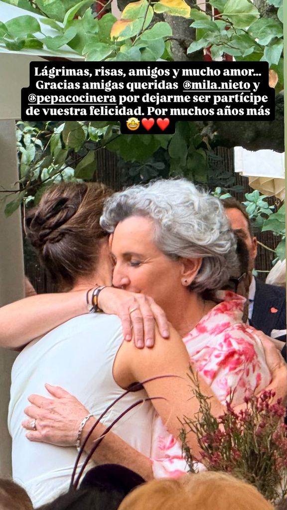 La dedicatoria de Remedios Cervantes para la pareja