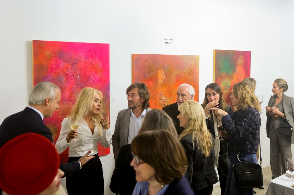 Santiago Pedraz, muy apoyado en su exhibición