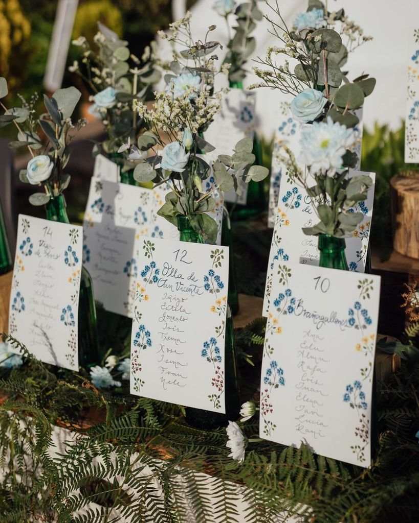 Errores en el seating plan de la boda azul