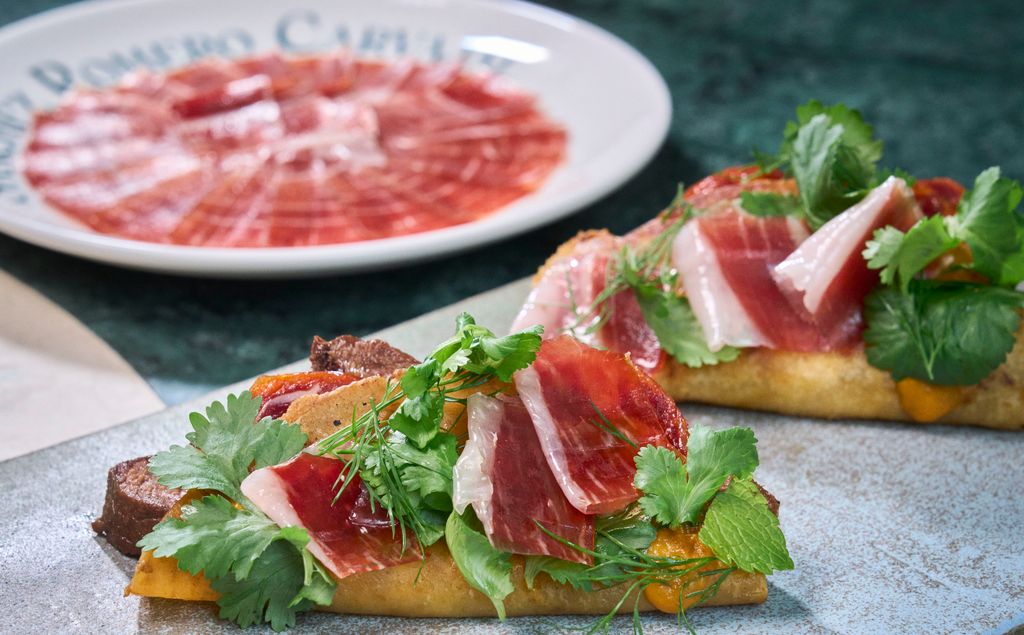 Tacos de jamón ibérico