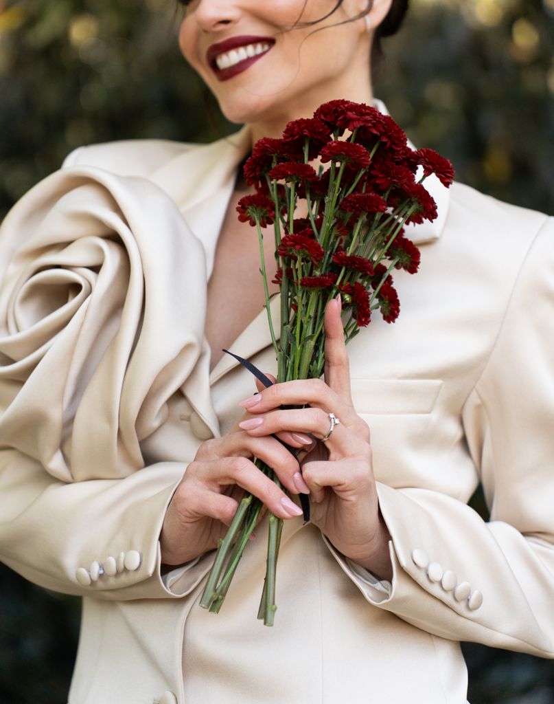 Andrea Duro, el look de su boda civil al detalle